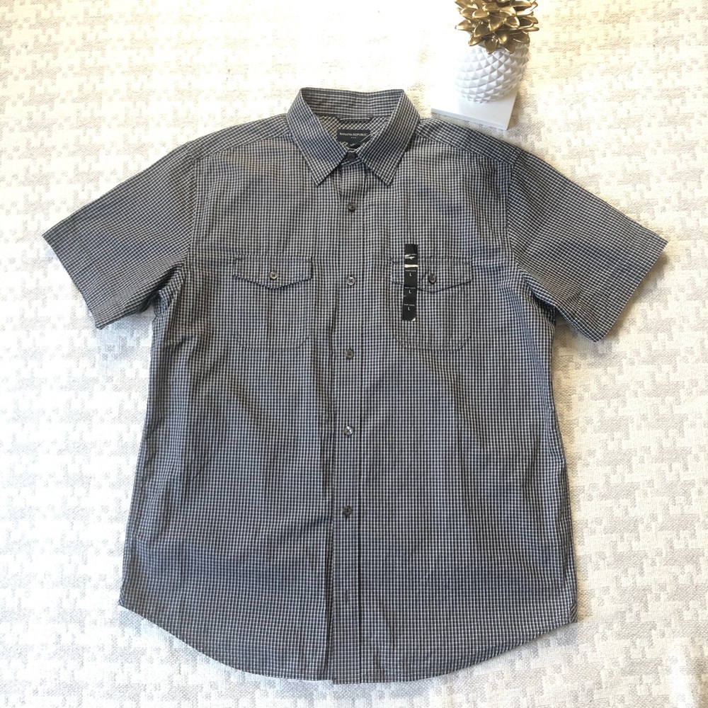 [Banana Republic] Men’s checked shirt